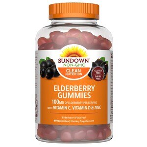 Sundown Elderberry with Vitamin C, Vitamin D & Zinc Gummies