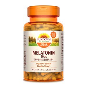 Sundown Naturals Melatonin Capsules 10mg, 90CT