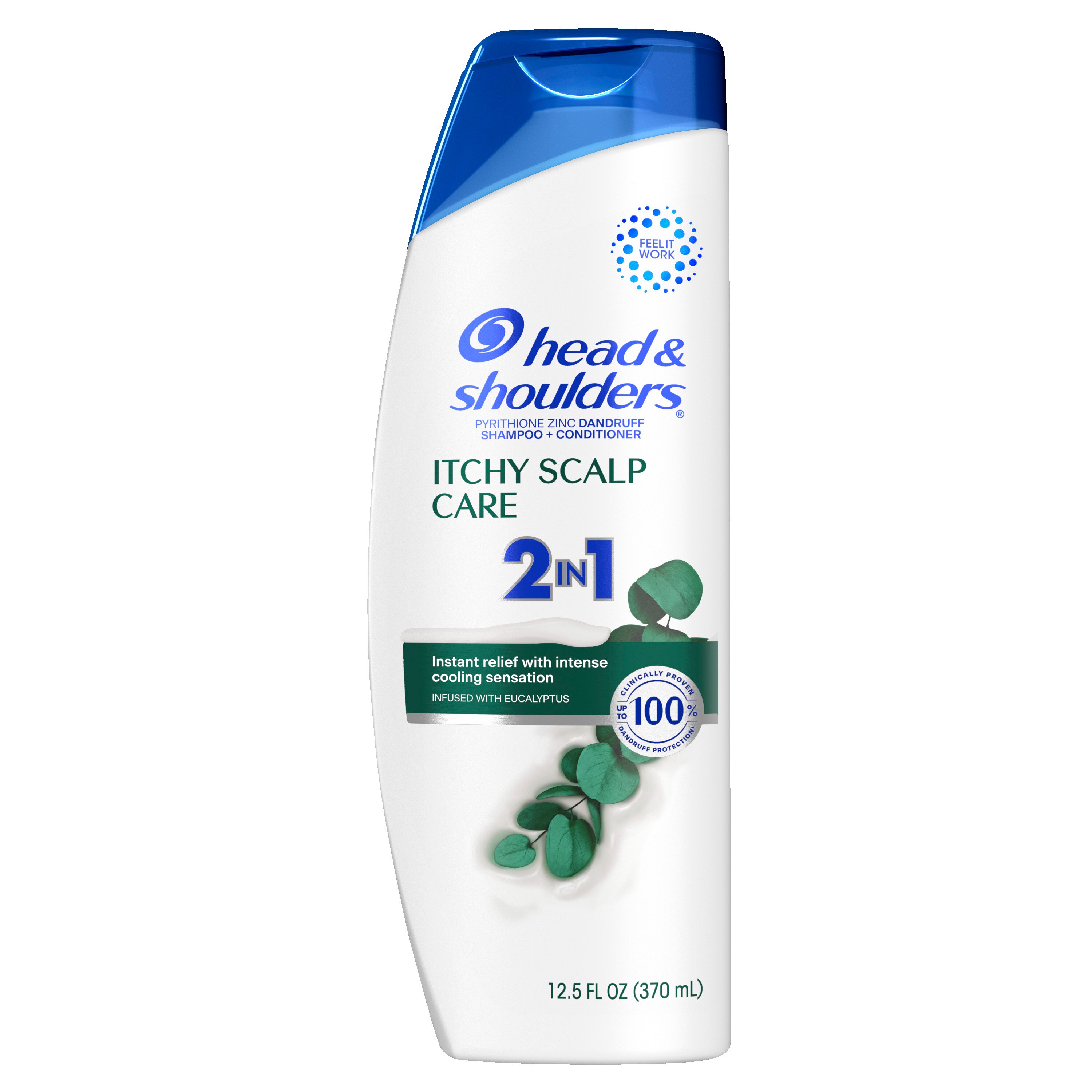 Head & Shoulders Itchy Scalp Care with Eucalyptus 2-in-1 Dandruff Shampoo + Conditioner, 13.5 OZ