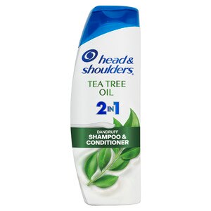 Head and Shoulders Tea Tree 2 in 1 Dandruff Shampoo and Conditioner, Paraben Free, 12.5 OZ