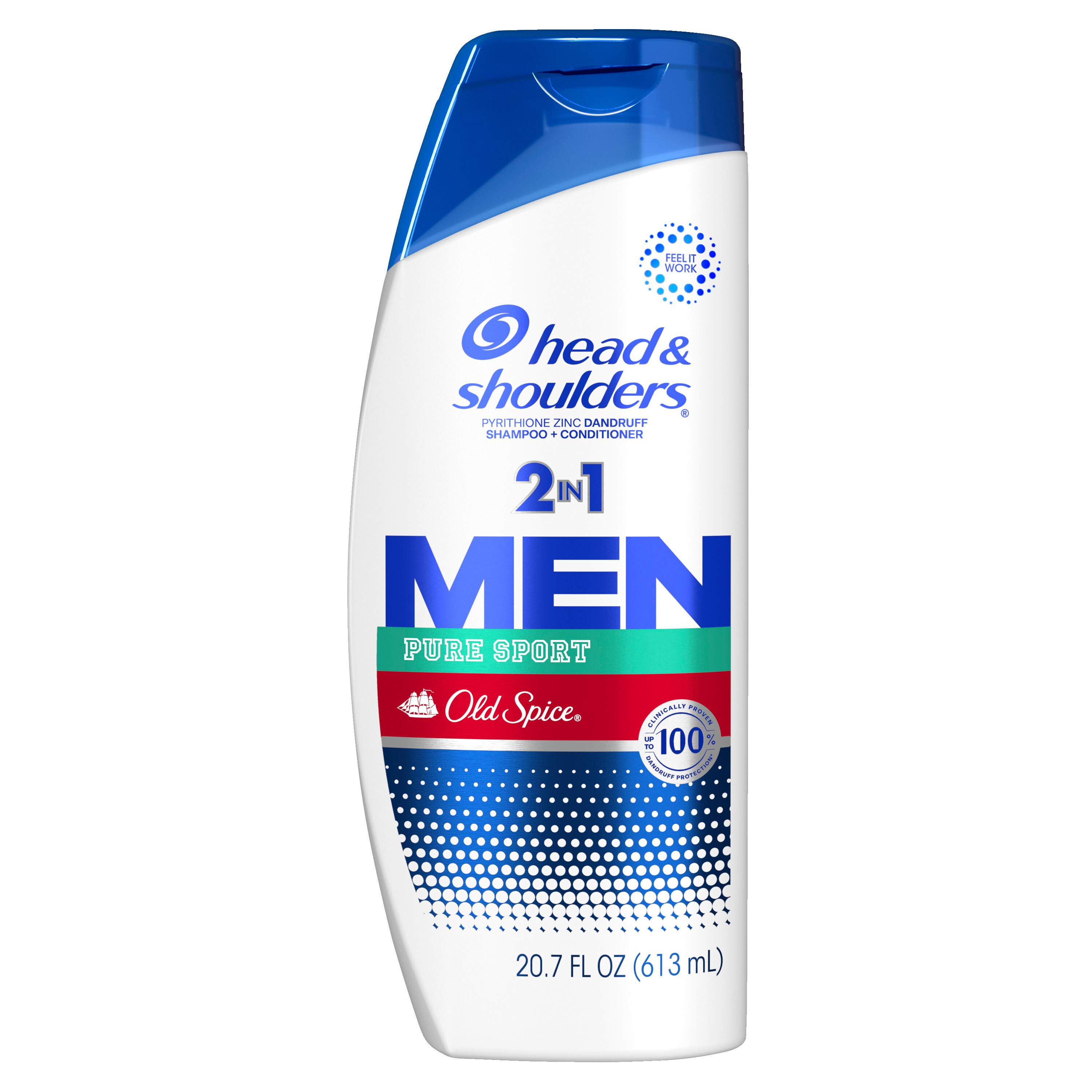 Head & Shoulders Old Spice 2-in-1 Dandruff Shampoo + Conditioner for Men, 23.7 OZ