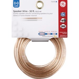 General Electric 72622 Speaker Wire, Gold, 50 ft