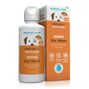 Ear Wash for Dogs by Project Watson, Hydrogen Peroxide & Fragrance Free, 4 Fl Oz
