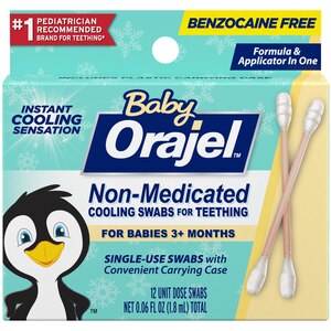 Baby Orajel Non-Medicated Cooling Swabs, 12 CT