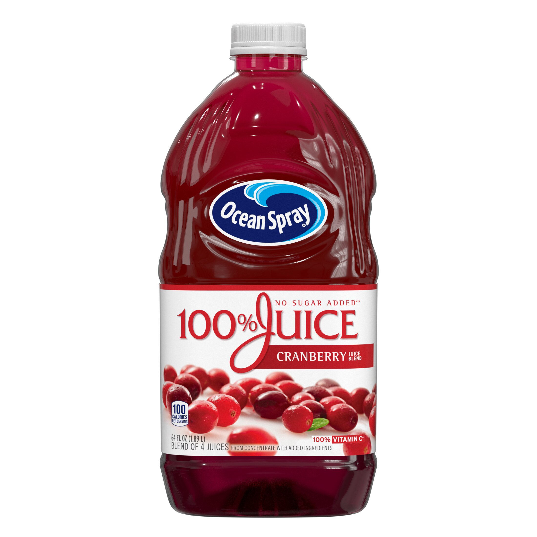 Ocean Spray 100% Juice Cranberry, 60 OZ