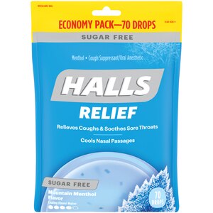 Halls Relief Sugar Free Cough Drops