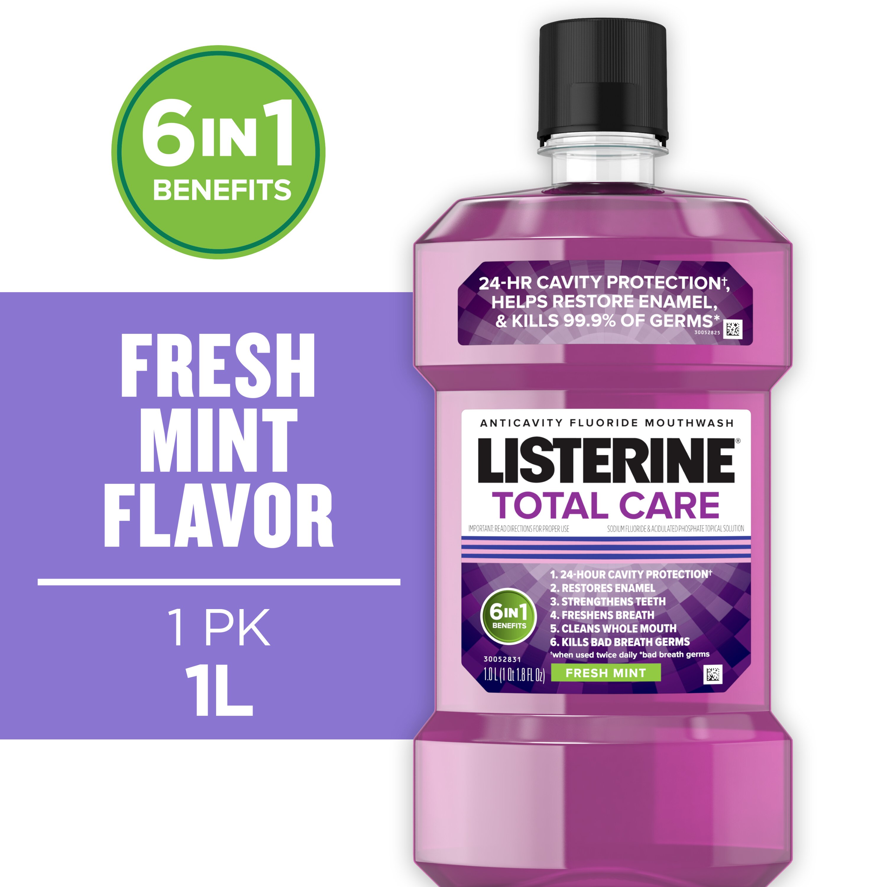 Listerine Total Care Anticavity Mouthwash, Fresh Mint