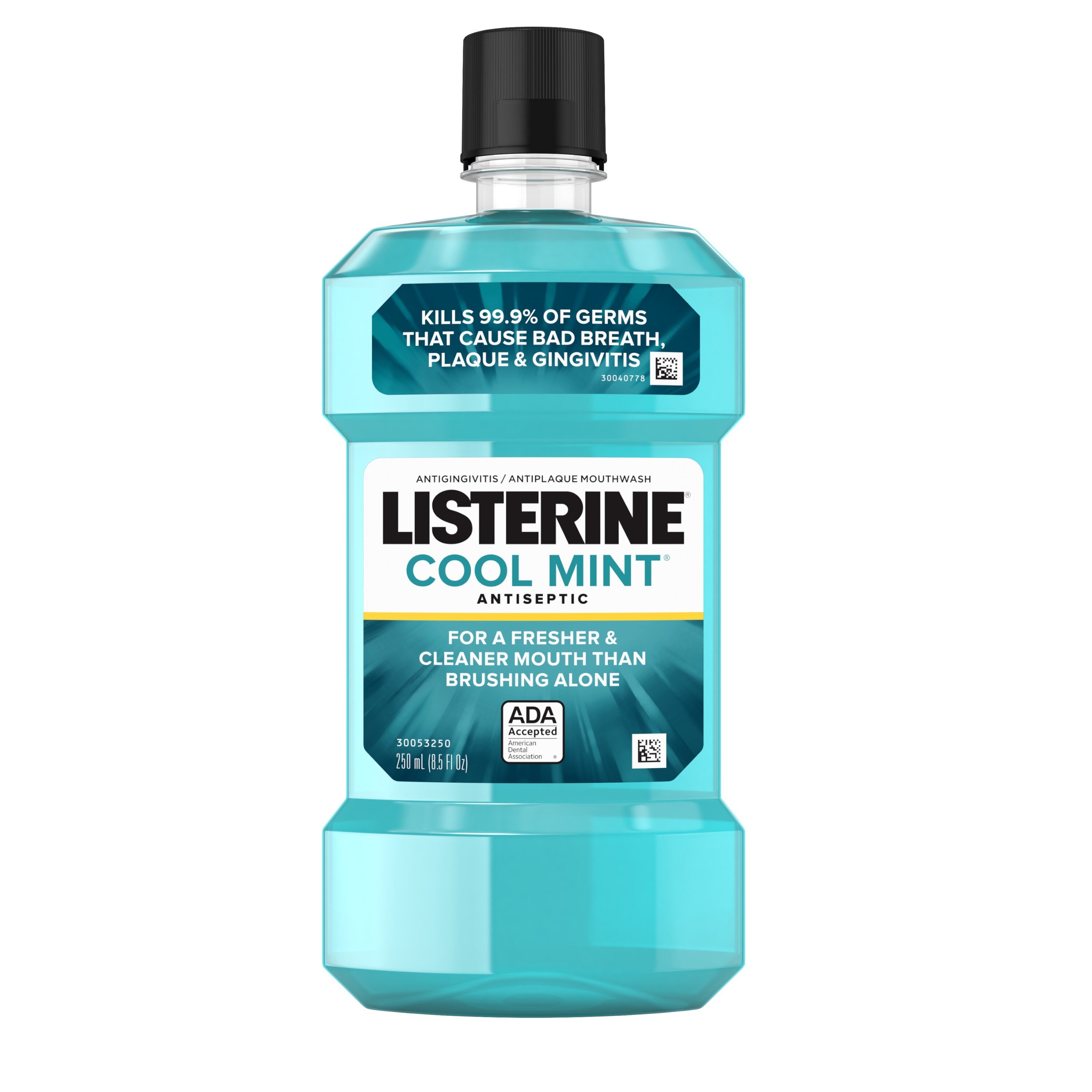 Listerine Antiseptic Mouthwash for Bad Breath, Plaque, and Gingivitis, Cool Mint