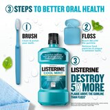 Listerine Cool Mint Antiseptic Mouthwash for Bad Breath, Plaque, and Gingivitis, thumbnail image 2 of 15