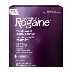 Rogaine Women's 2% Minoxidil Solution for Hair Regrowth