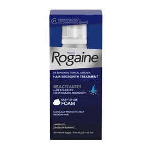 Rogaine Mens Minoxidil Hair Thinning & Loss Treatment Foam