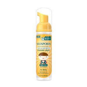 Neosporin First Aid Antiseptic Foaming Liquid for Kids