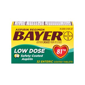 Bayer Low Dose Aspirin 81 MG Enteric Coated Talblets