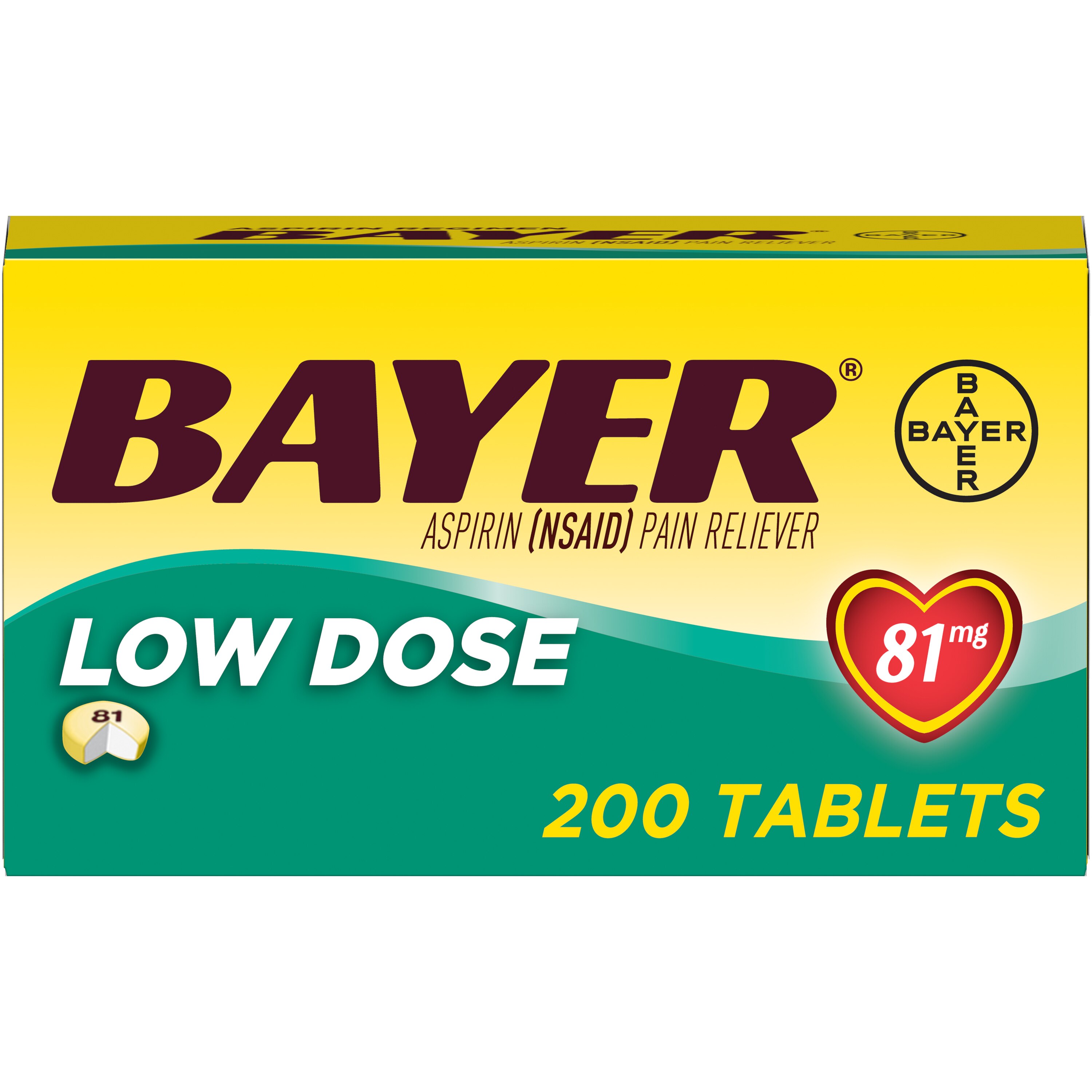 Bayer Low Dose Aspirin 81 MG Enteric Coated Talblets