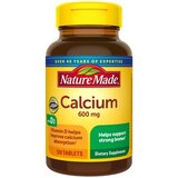 Nature Made Calcium with Vitamin D3 for Immune Support, 600mg Tablets, 120 CT, thumbnail image 1 of 9
