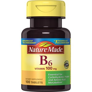 Nature Made Vitamin B-6 Tablets 100 mg, 100CT