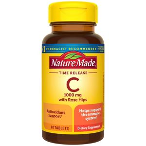 Nature Made Vitamin C 1000 mg with Rose Hips Tablets, 60 CT