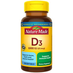 Nature Made Vitamin D Liquid Softgels 1,000 IU