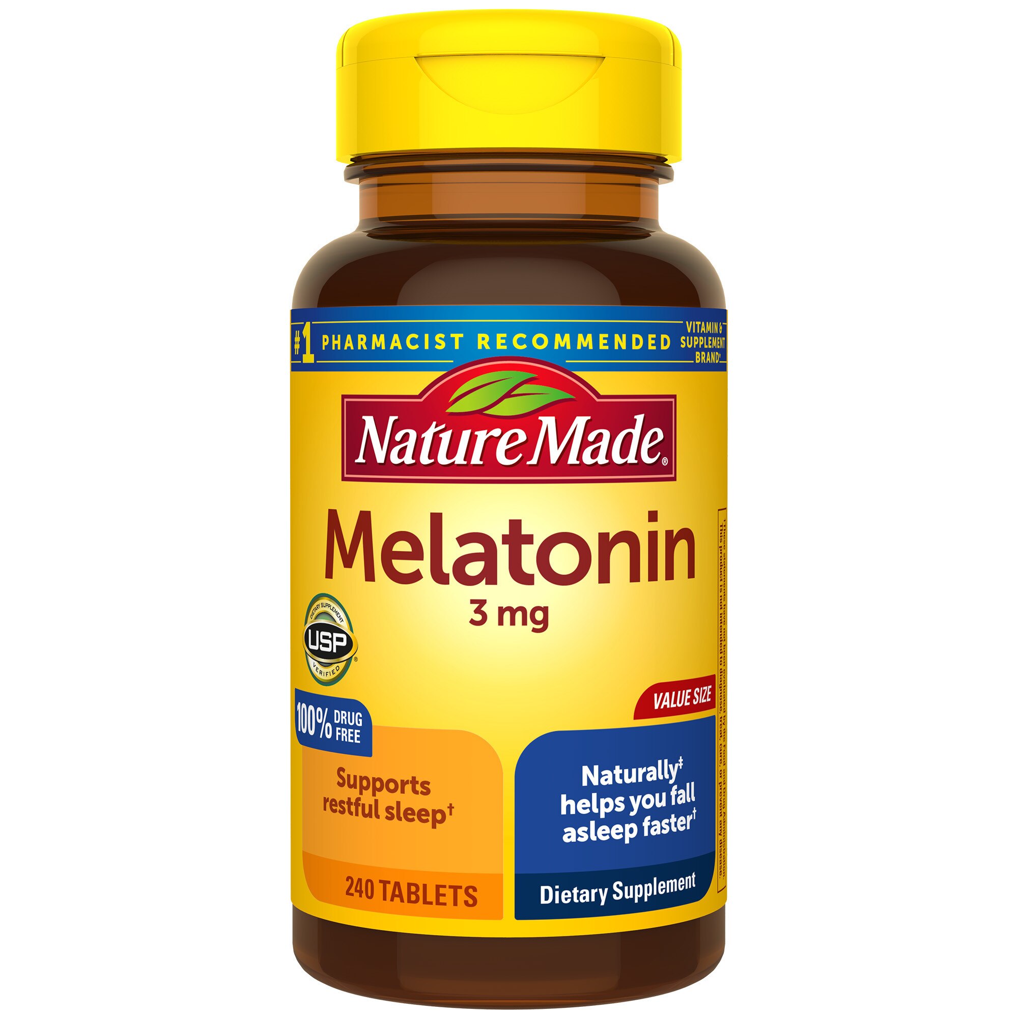 Nature Made Melatonin 3 mg Tablets, 240 CT