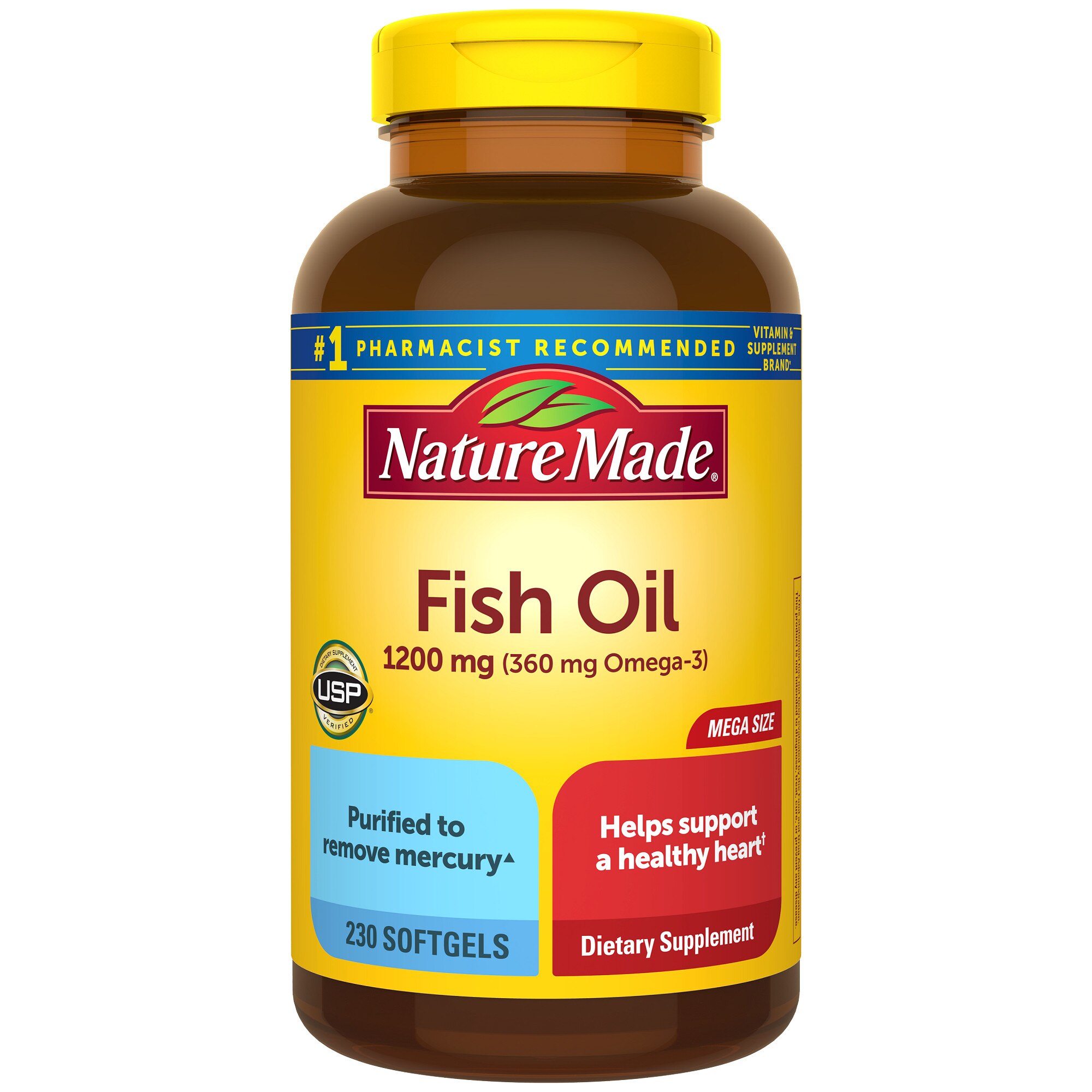 Nature Made Fish Oil 1200 mg Softgels