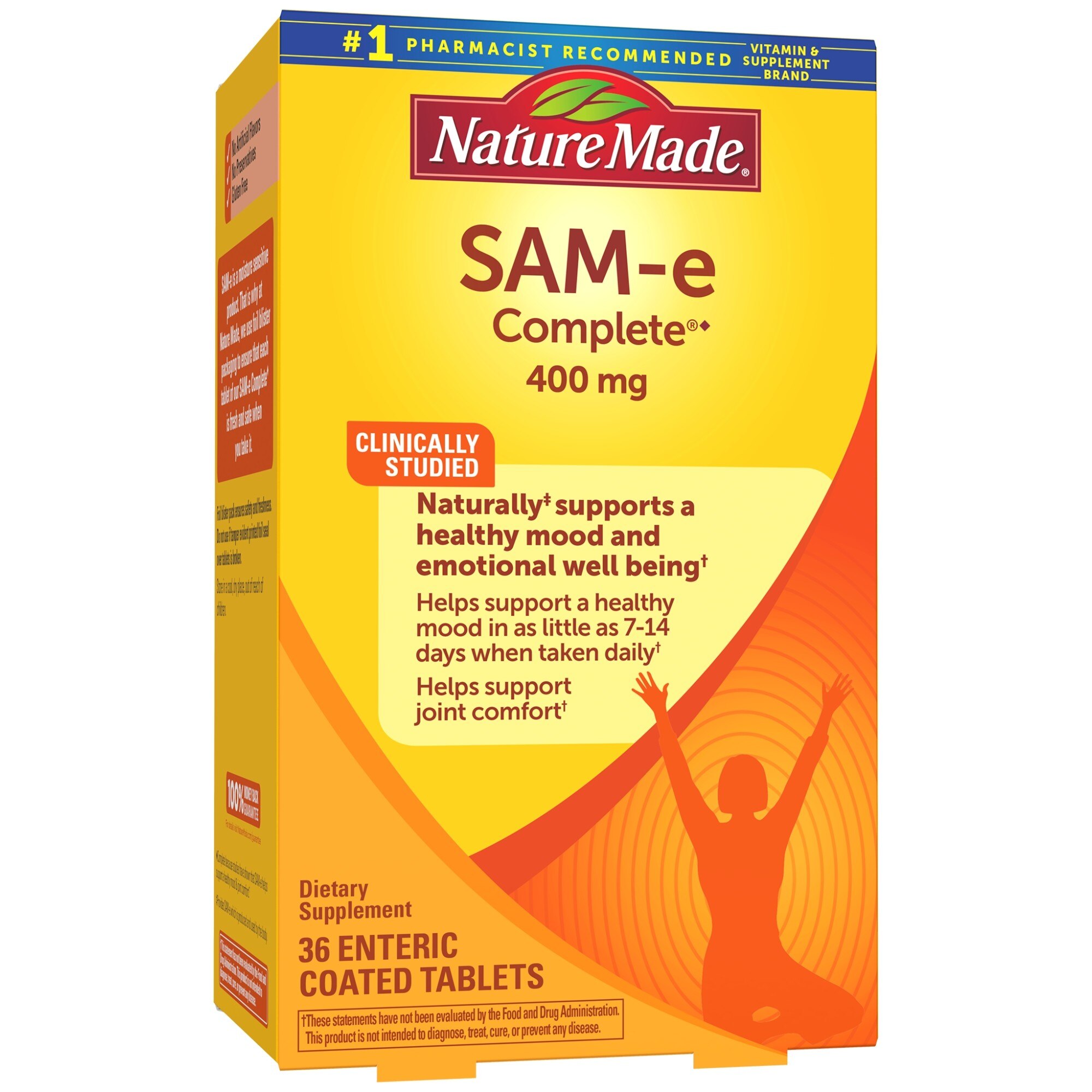 Nature Made SAM-e Complete, Mood Support Tablets, 400 MG, 36 CT