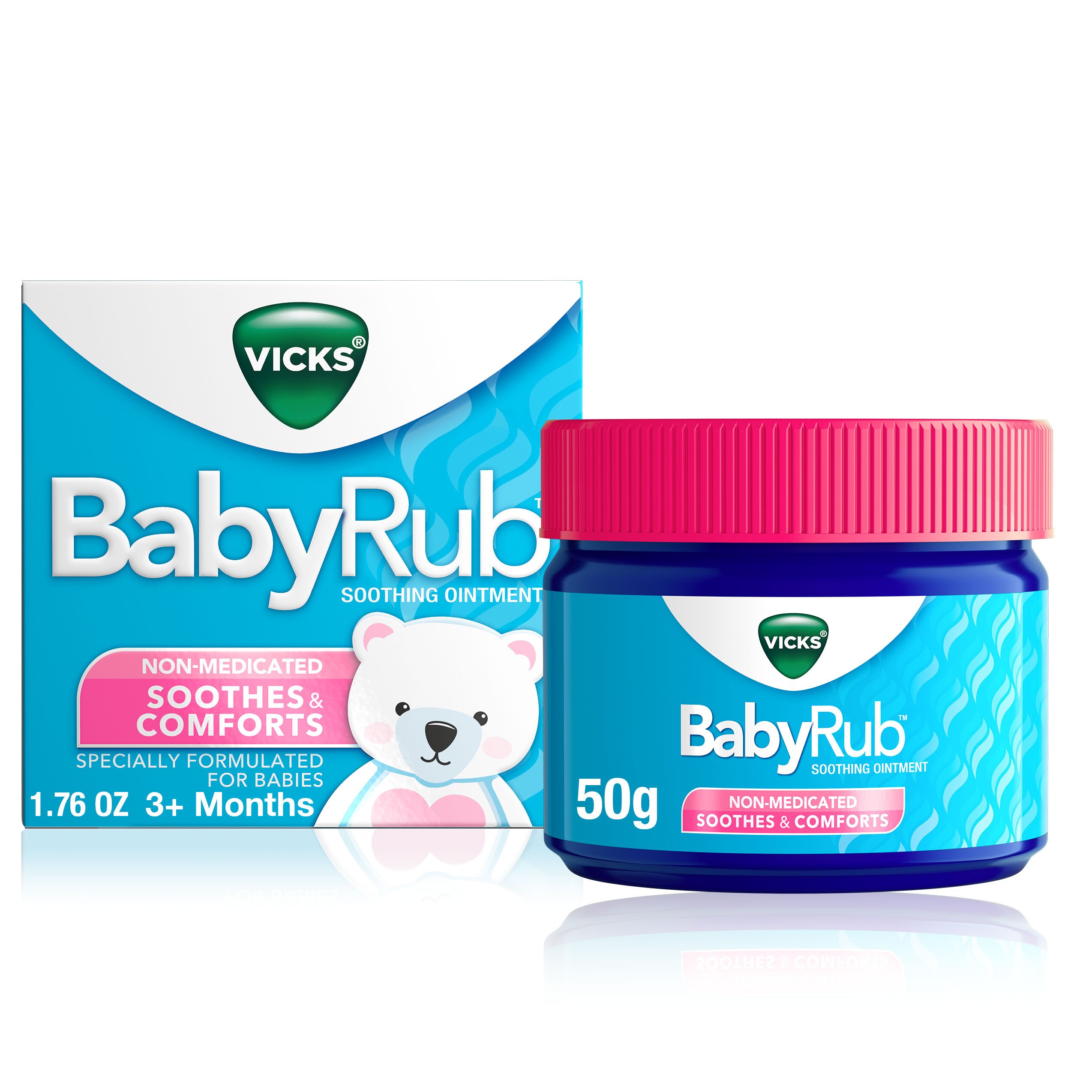 Vicks BabyRub Non-Medicated Soothing Ointment, 1.76 OZ