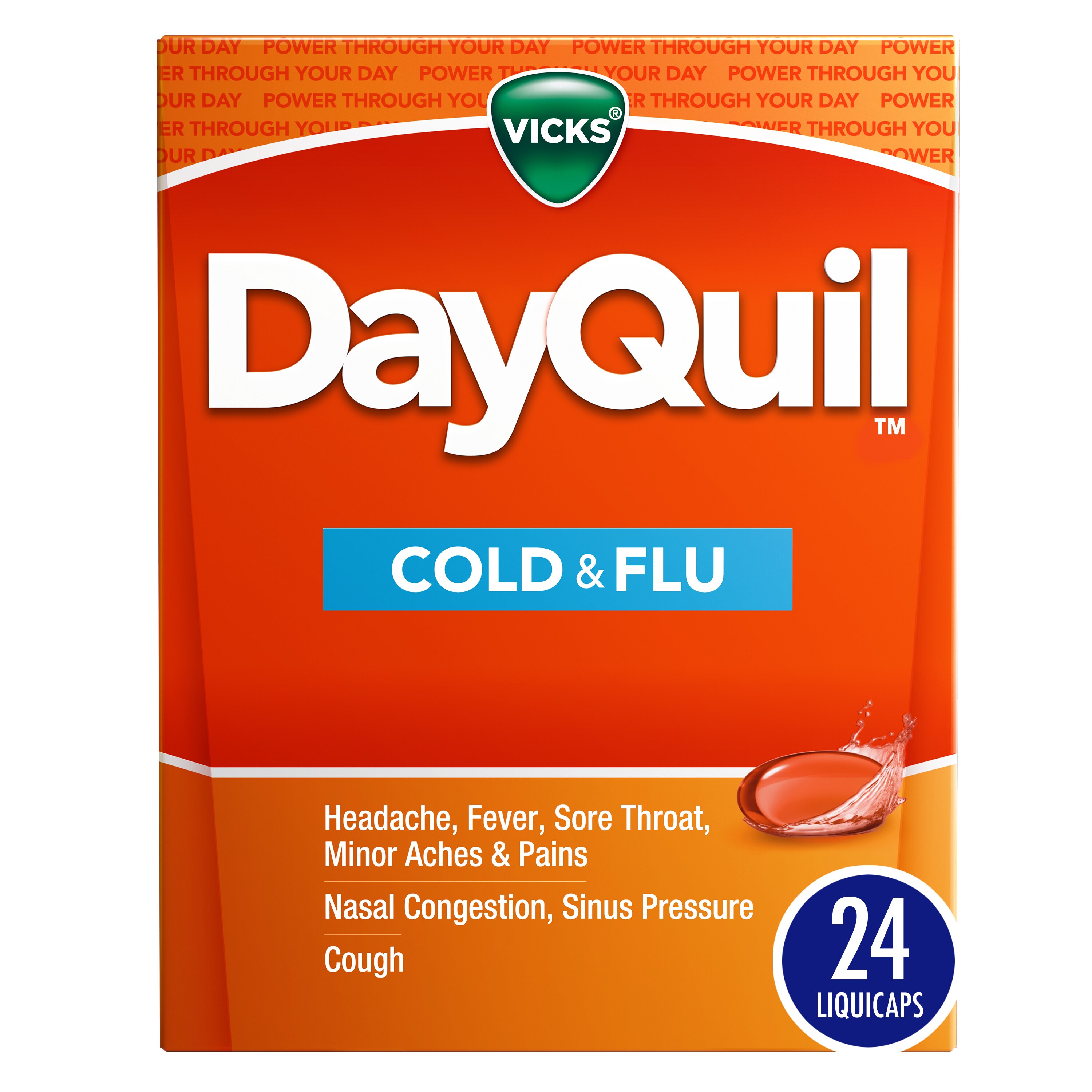 Vicks DayQuil Cold & fl.u Multi-Symptom Relief, 24 CT