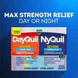 Vicks DayQuil Severe & NyQuil Severe Cold & Flu Relief Caplets, 24/Pack, thumbnail image 2 of 9