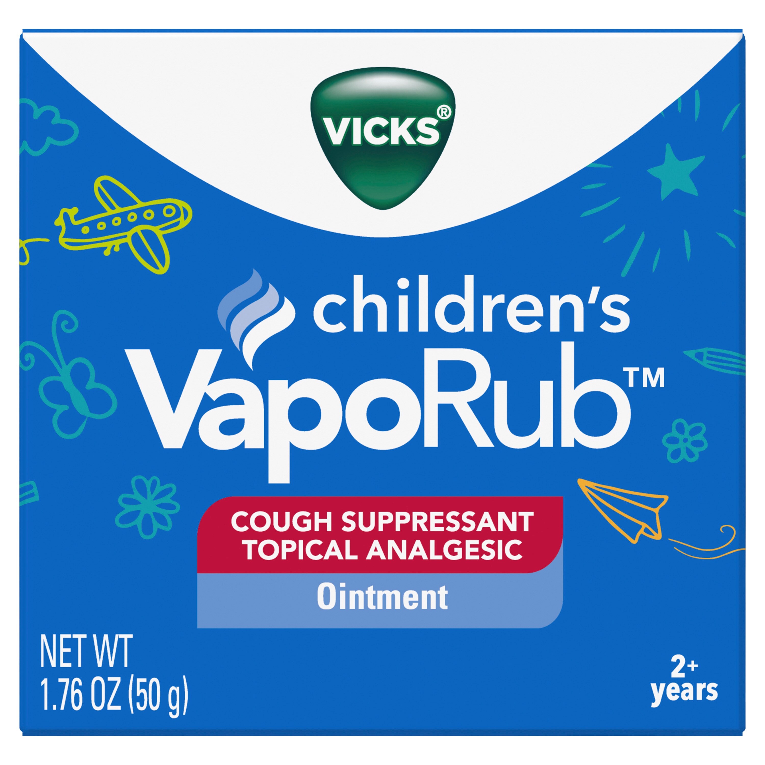 Vicks VapoRub Children's Cough Suppressant Ointment 1.76 OZ