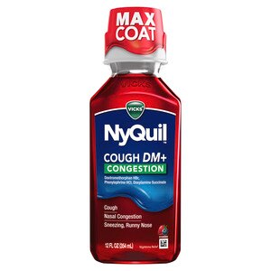 Vicks NyQuil Cough DM + Congestion Liquid, Berry, 12 OZ