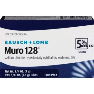 Bausch & Lomb Muro 128 Sterile Ophthalmic Ointment, 5% Twin Pack