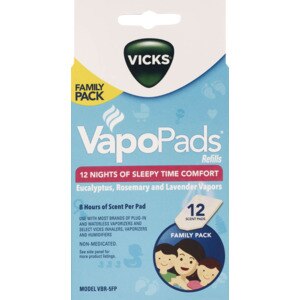 Vicks Soothing Sleepy Time Comfort VapoPads, 12 CT