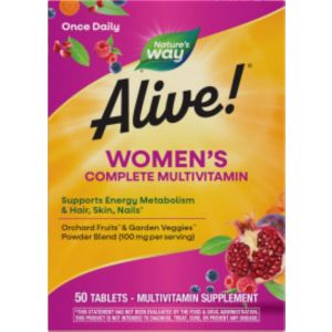 Nature's Way Alive! Women's Energy Multivitamin Tablets, 50 CT