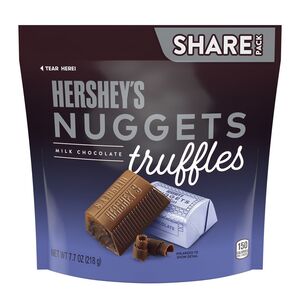 Hershey's Nuggets Milk Chocolate Truffles Candy, 7.7 oz