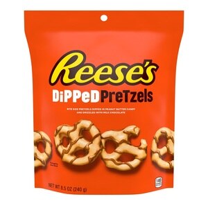 Reese's Dipped Pretzels in Peanut Butter Candy and Milk Chocolate, 8.5 oz