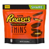 Reese's Thins Peanut Butter Cups Dark Chocolate Candy, 7.37 OZ, thumbnail image 1 of 1