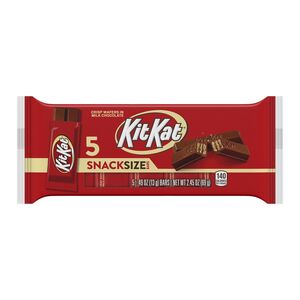 Kit Kat Milk Chocolate Snack Size Wafer Candy, 5 ct, 2.45 oz
