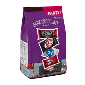 Hershey's Dark Chocolate Lovers Snack Size Candy Assortment, 60 ct, 32.89 oz