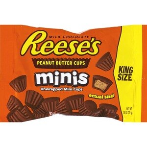 Reeses Peanut Butter Cup Minis King Size, 2.5 oz