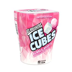 Ice Breakers Ice Cubes Bubble Breeze Sugar Free Gum, 40 ct, 3.68 oz