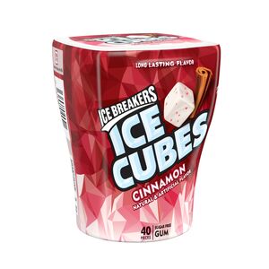 Ice Breakers Ice Cubes Sugar Free Gum, Cinnamon, 40 ct, 3.24 oz