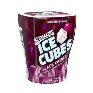 Ice Breakers Ice Cubes Sugar Free Black Cherry Gum, 40 ct, 3.24 oz