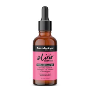 Aunt Jackie's Elixir Essentials Collagen & Tea Tree Hair & Scalp Oil, 2 OZ