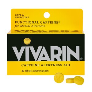 Vivarin Caffeine Alertness Aid 200 MG Tablets, 40 CT