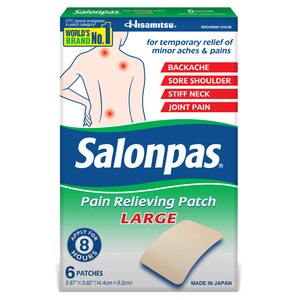 Salonpas Pain Relieving Patch, Large, 6 CT