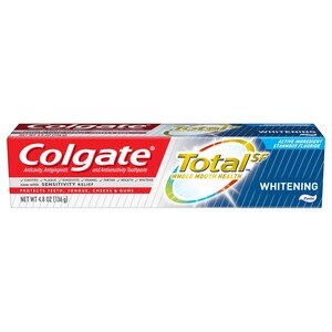 Colgate Total Anticavity, Antigingivitis, and Antisensitivity Whitening Toothpaste with Stannous Fluoride
