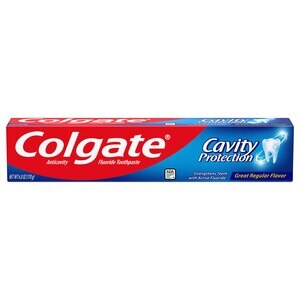 Colgate Cavity Protection Fluoride Toothpaste, Great Regular Flavor