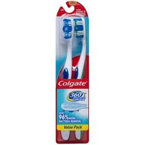 Colgate 360 Toothbrush with Tongue and Cheek Cleaner