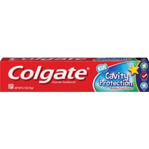 Colgate Kids' Cavity Protection Fluoride Toothpaste, Bubble Fruit, 2.7 OZ