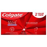 Colgate Optic White Advanced Teeth Whitening Toothpaste, thumbnail image 2 of 4